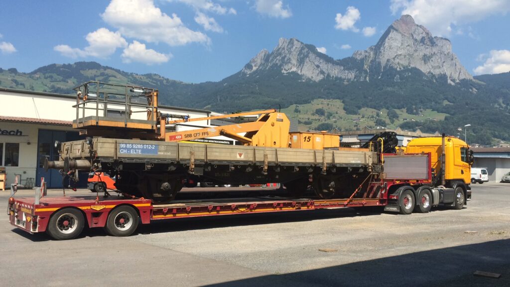 Elbatech AG, Bahnwagentransport nach Rheinfelden