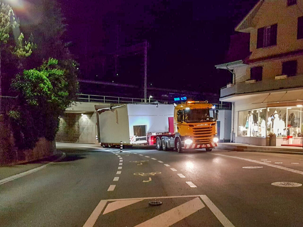 Strüby AG, Treppenhausmodule Landi Konolfing en, 5.70 m breite